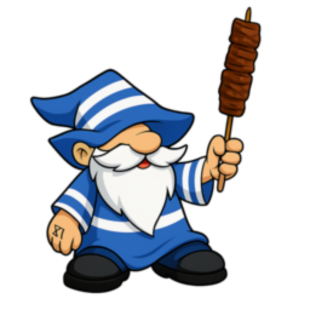 Souvlaki Wizard mascot